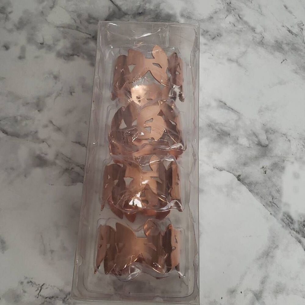 Copper Butterfly Napkin Rings